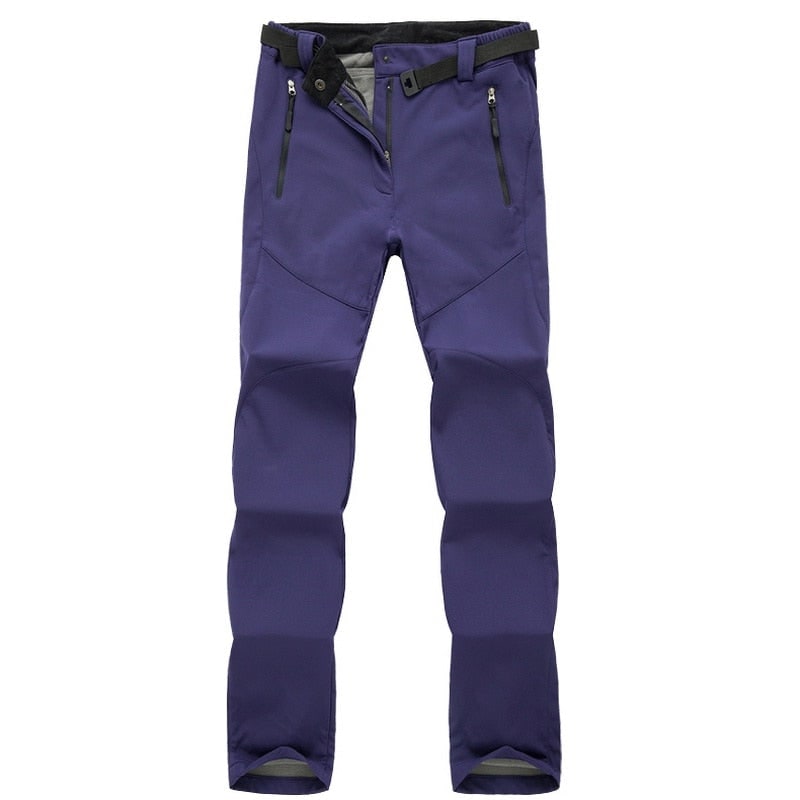 Women's Hiking Pants with Fleece Lining and Softshell for Trekking Climbing Outdoor Adventures - Image 11