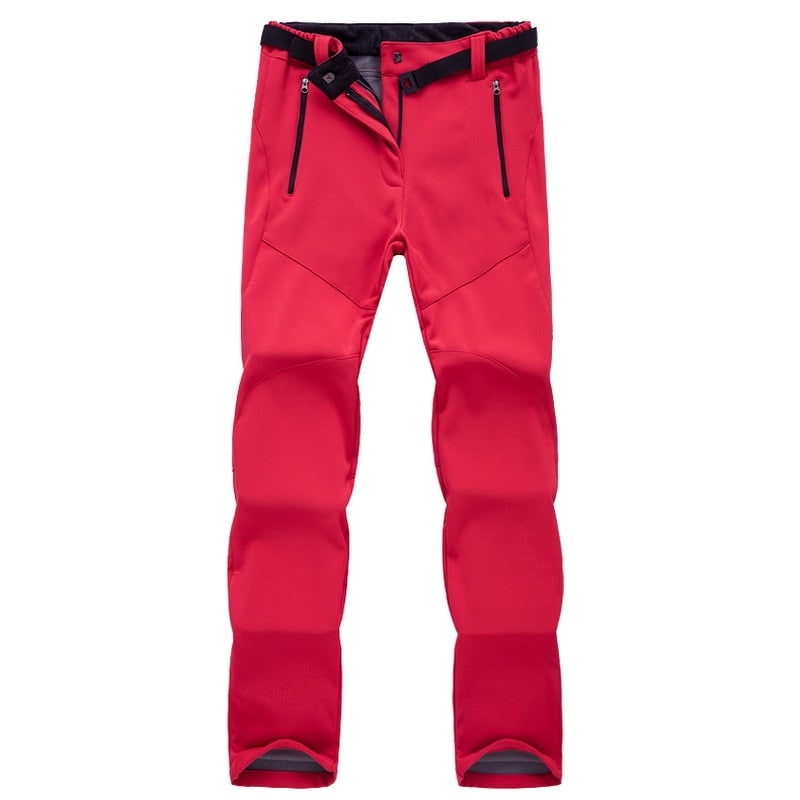 Women's Hiking Pants with Fleece Lining and Softshell for Trekking Climbing Outdoor Adventures - Image 14