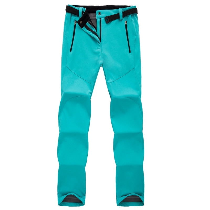 Women's Hiking Pants with Fleece Lining and Softshell for Trekking Climbing Outdoor Adventures - Image 16
