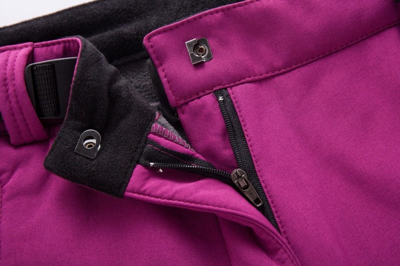 Women's Hiking Pants with Fleece Lining and Softshell for Trekking Climbing Outdoor Adventures - Image 6