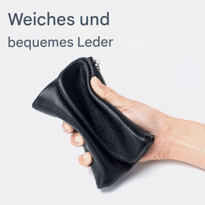 Women's Leather Wallet with Dual Zip Pockets Pebbled Trifold Design and Card Slots - Image 20