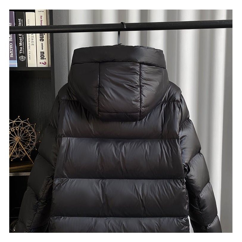 Women's Long Puffer Coat with Hood and Water-Resistant Shell Quilted Winter Jacket - Image 3