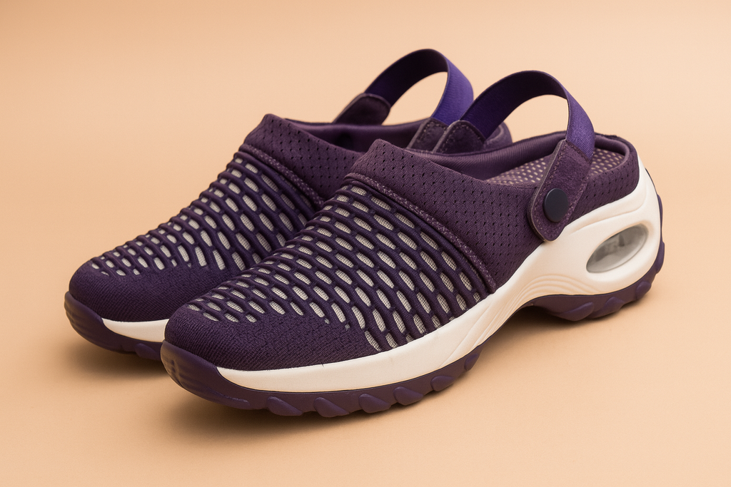 Women's Mesh Clogs with Breathable Slip on Design and Adjustable Heel Strap - Image 2
