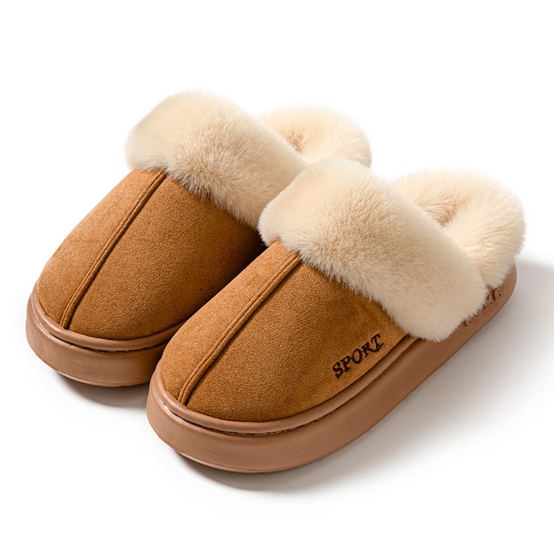 Women's Platform Slippers with Faux Suede Fur Lining and Thick Eva Sole - Image 5