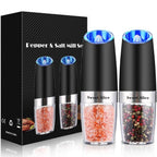 Stylowy bezdotykowy elektryczny młynek do pieprzu i soli