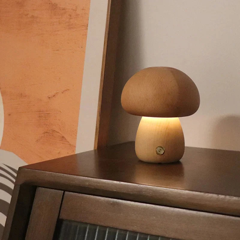 Veilleuse champignon tactile