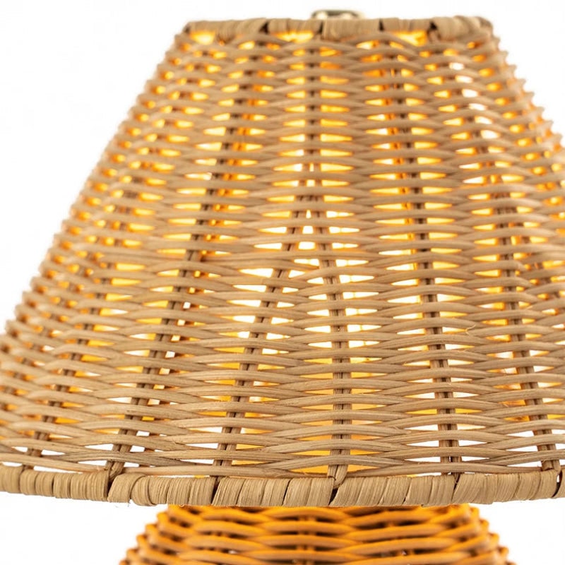 The Woven Bamboo Table Lamp